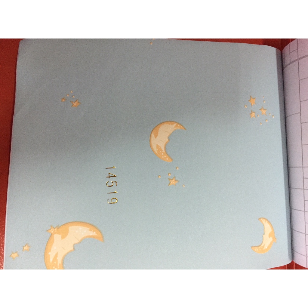 Combo 10 mét giấy dán tường, decal dán tường trang trí nhà cửa VŨ TRỤ XANH khổ 45cm