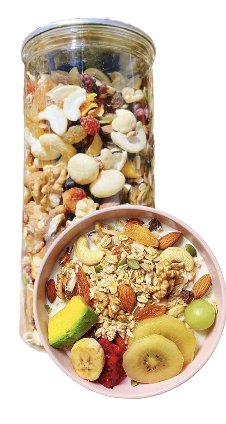 GRANOLA NGŨ CỐC DINH DƯỠNG GIẢM CÂN HIỆU QUẢ TÂN LỘC PHÁT- HỘP 500G