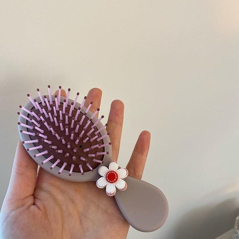 Lược chải tóc mini mát xa da đầu thiết kế kiểu hoạt hình dễ thương cho nữ