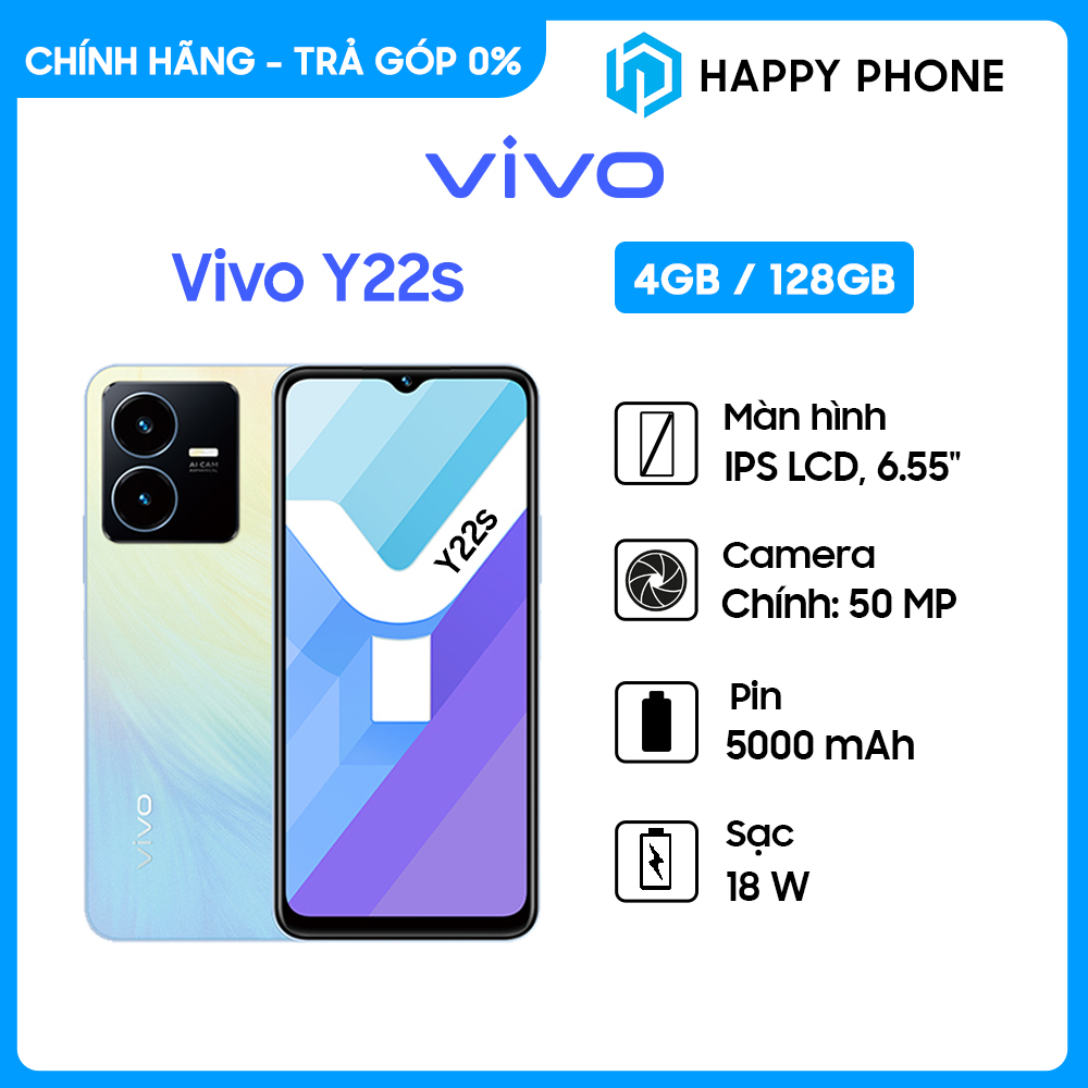 Điện thoại Vivo Y22S (4GB/128GB) - Hàng chính hãng