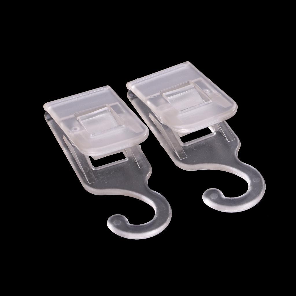 10pcs Portable Laundry Plastic Clips with Hook Sock Hanger Paper Card Clips
