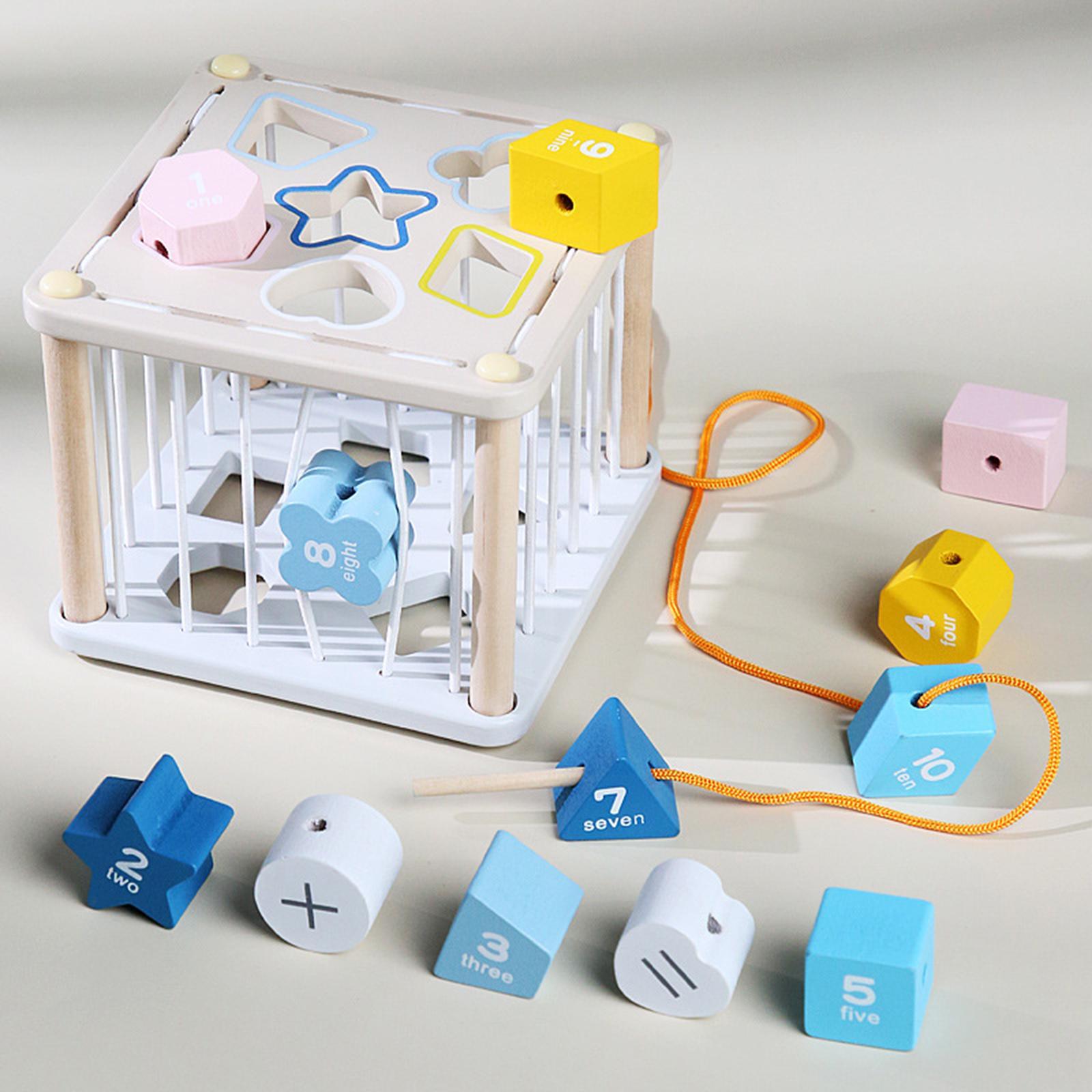 Sorting Blocks Development Toys Birthday Gift Color Cognitive for Toddlers