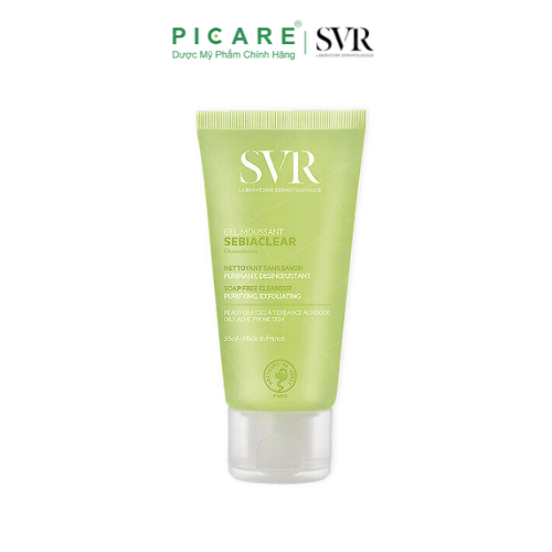 Sữa Rửa Mặt Không Chứa Xà Phòng Dành Cho Da Nhờn Mụn SVR Sebiaclear Gel Moussant 55ml 