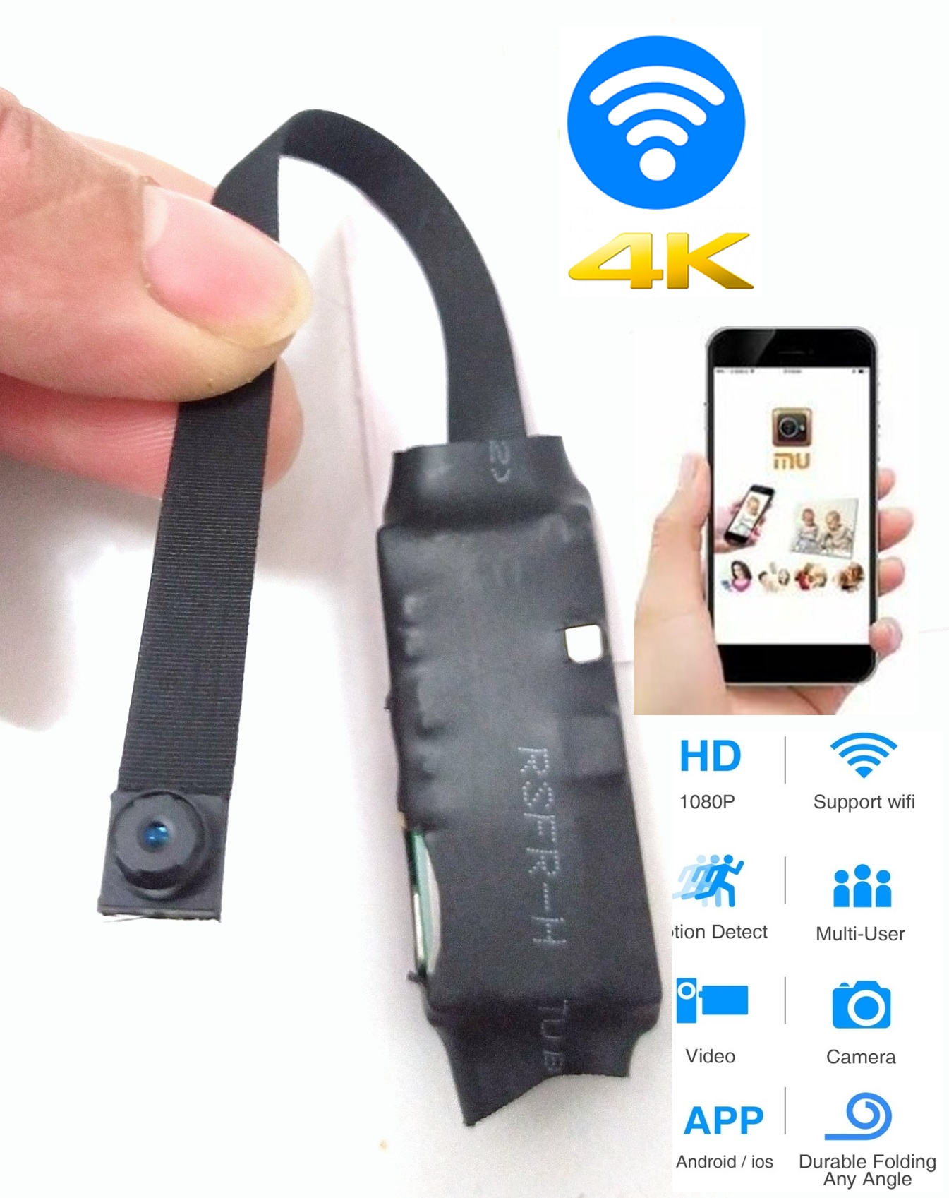 Camera WiFi Quan Sát Không Dây V99S-X Ghi Video 4K FullHD 1080P Xem Trực Tiếp Trên Điên Thoại Từ Xa - Camera hành trình quan sát