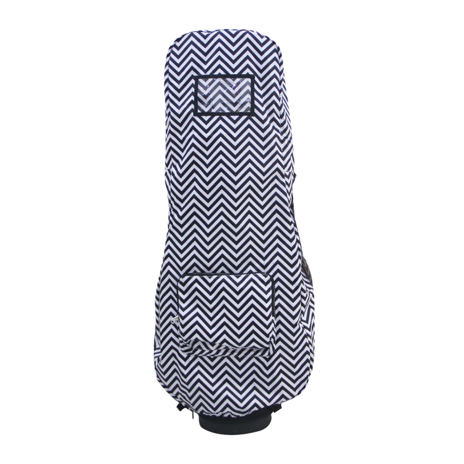 Foldable Golf Bag Rain Cover Outdoor Waterproof Dustproof Protection Black