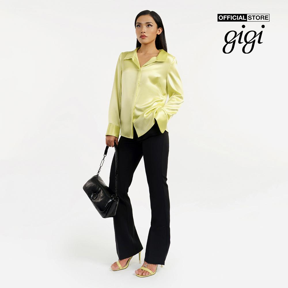 GIGI - Áo sơ mi nữ tay dài cổ bẻ phom suông hiện đại G1106T221220