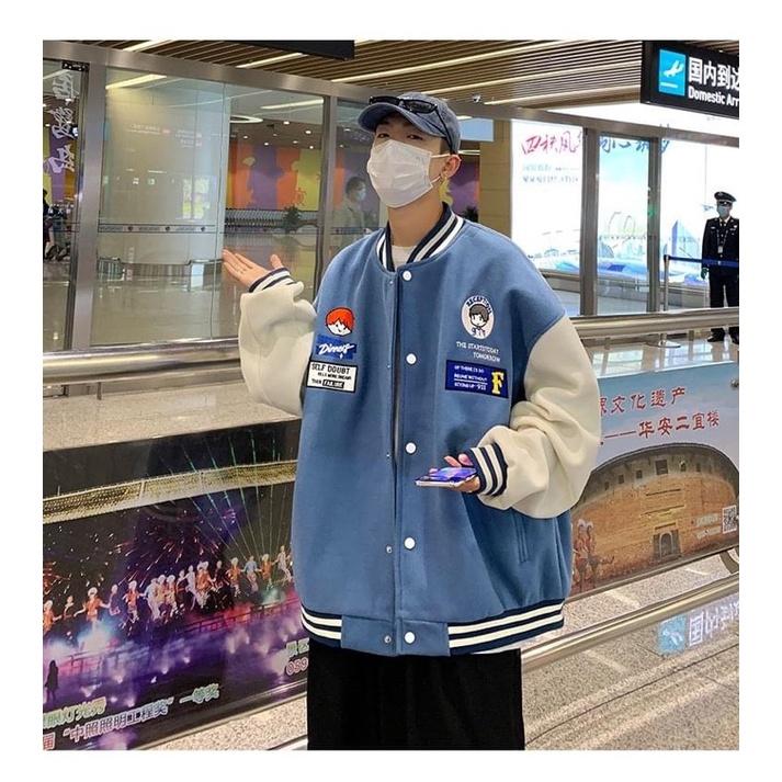 VARSITY JACKET BOMBER - BOMBER NỈ PE Jacket Air