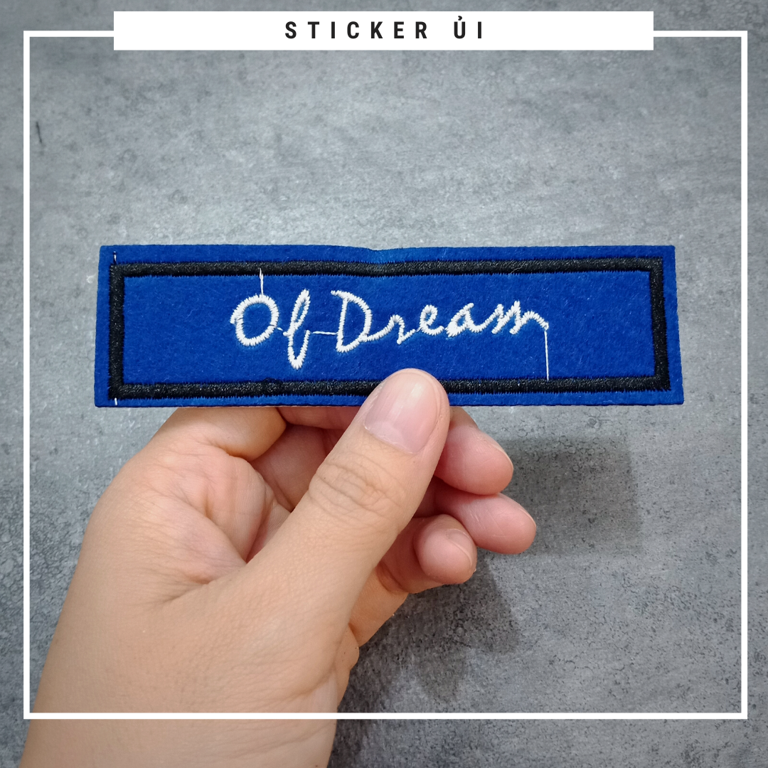 Phụ kiện trang trí áo thun tay lỡ unisex: Logo Sticker Patch Ủi Quần Áo, BALO, quần jogger chuẩn local brand streetstyle