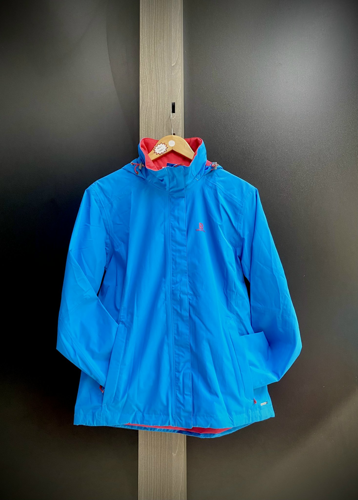 áo khoác chống thấm nước nữ Salomon ELEMENTAL AD JACKET W BL - L37500900