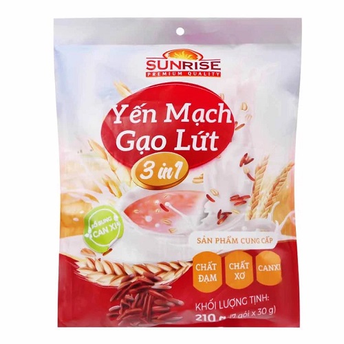 Yến Mạch Gạo Lứt Sunrise 3 In 1 Túi 270g