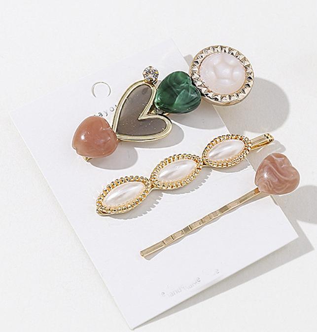 Sets 3 kẹp tóc cao cấp hàng xuất Nhật Song An Eco KAH111