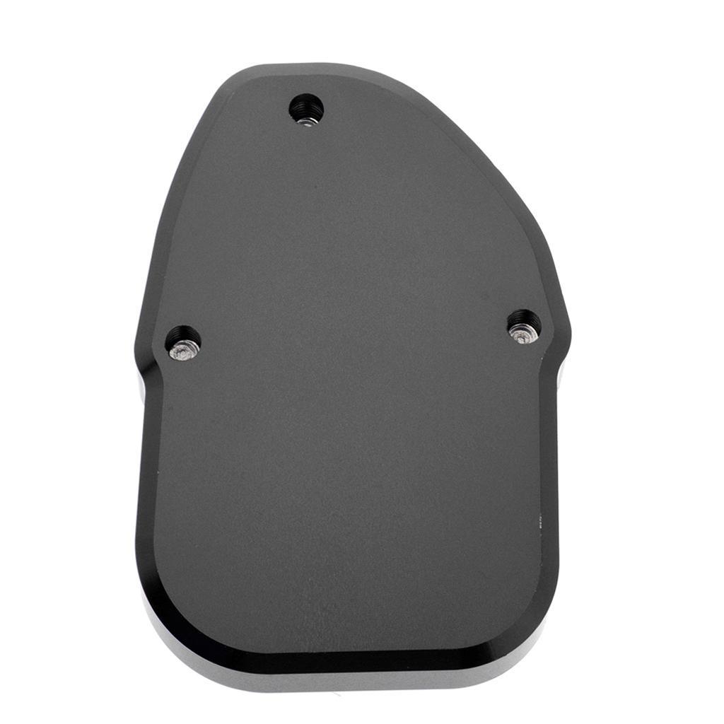 Motorcycle Kickstand Plate Side Stand  Pad for  Black