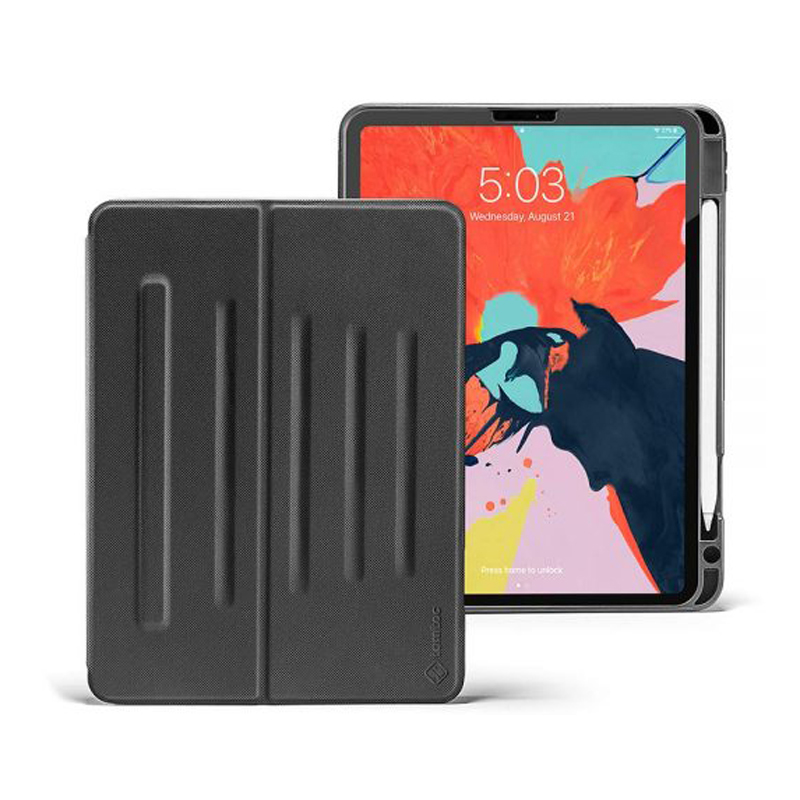 Bao da dành cho iPad Pro 12.9 inch chính hãng TOMTOC từ tính đa góc - B02-002 hỗ trợ sạc không dây APPLE PENCIL - Hàng chính hãng