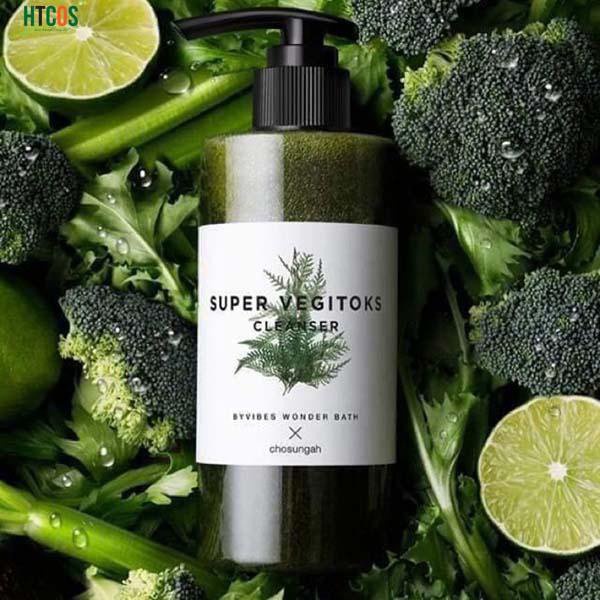 Sữa rửa mặt rau củ thải độc Super Vegitoks Cleanser Hàn quốc 300ml