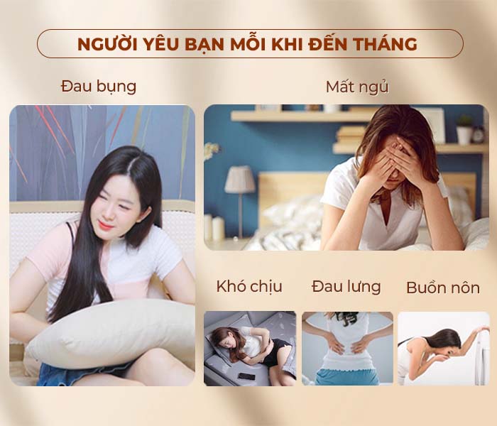 Đai chườm nóng , máy massage giảm đau bụng kinh SOTHING BUMAS BU01, hỗ trợ chống lão hóa da sau sinh- Hàng chính hãng