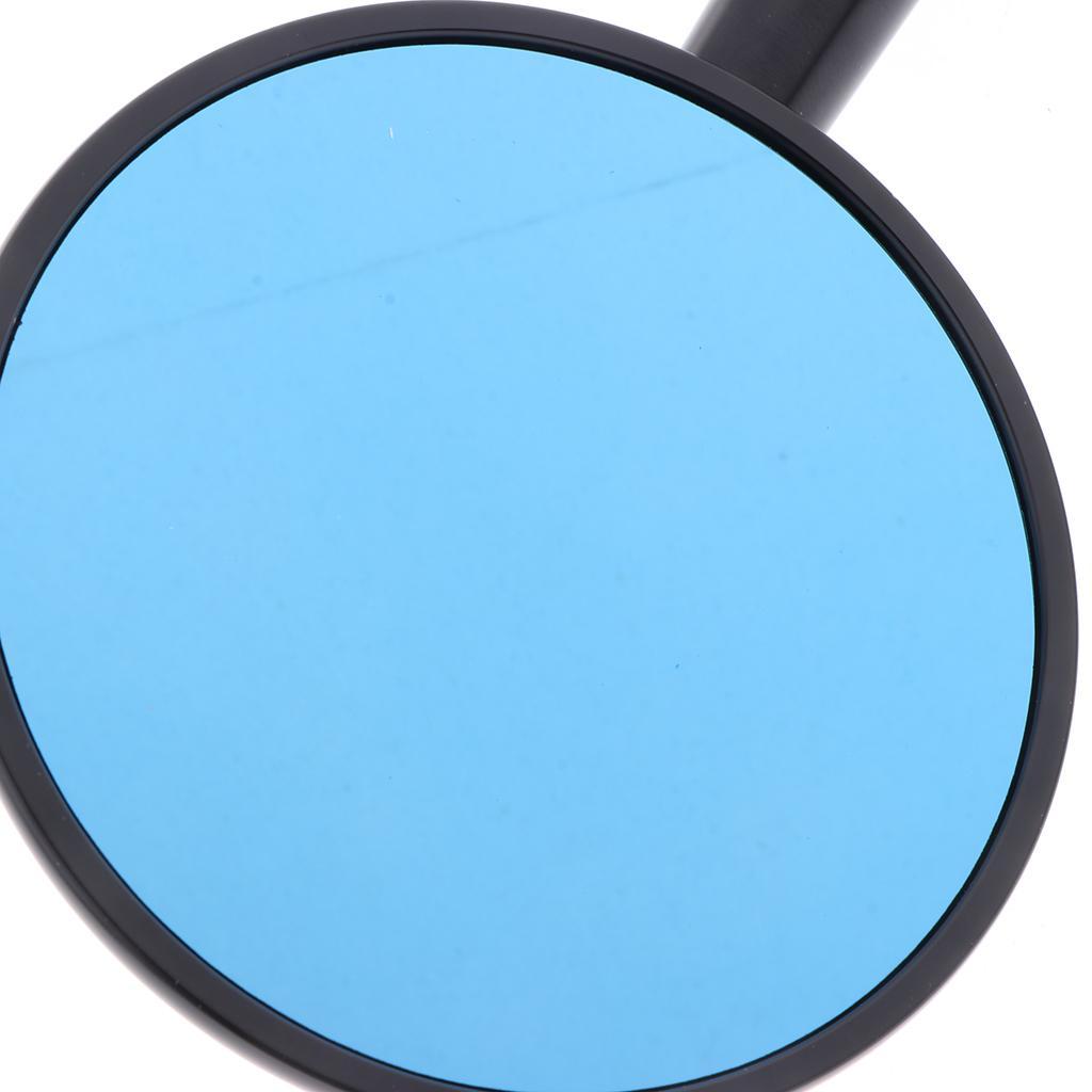 Colorful Rear View Side Mirrors Universal for Motorcycle Chopper ATV Scooter Red