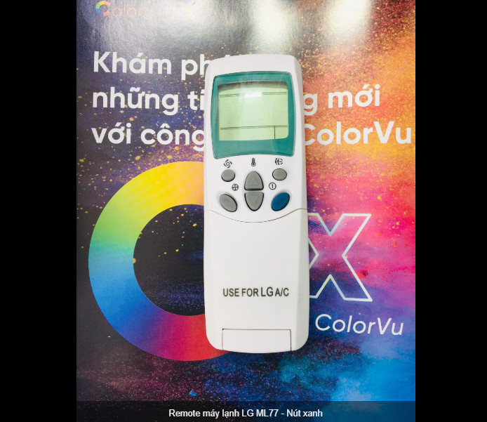 Remote máy lạnh LG ML77 - Nút xanh hàng chính hãng