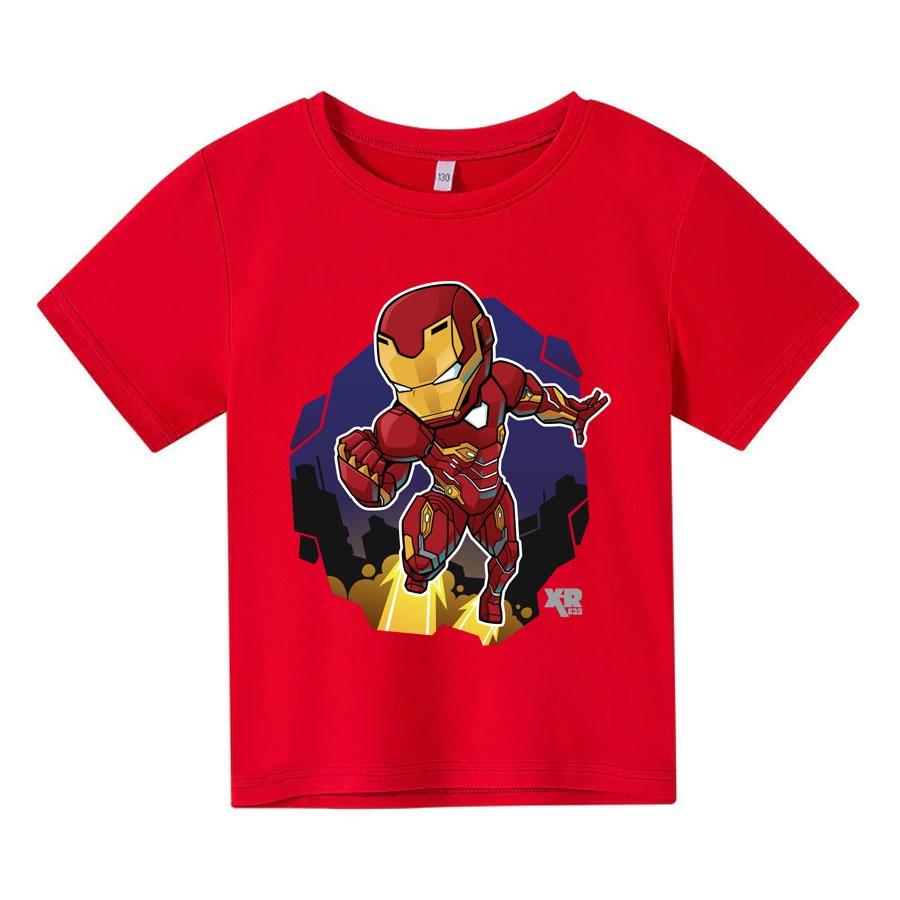 Áo thun trẻ em IRON MAN CHIBI 3, 4 màu, có size người lớn, Anam Store