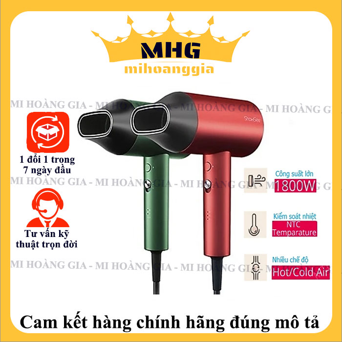 Máy sấy tóc ShowSee A5 nông độ ION cao giúp tóc mềm mại - Hàng chính hãng