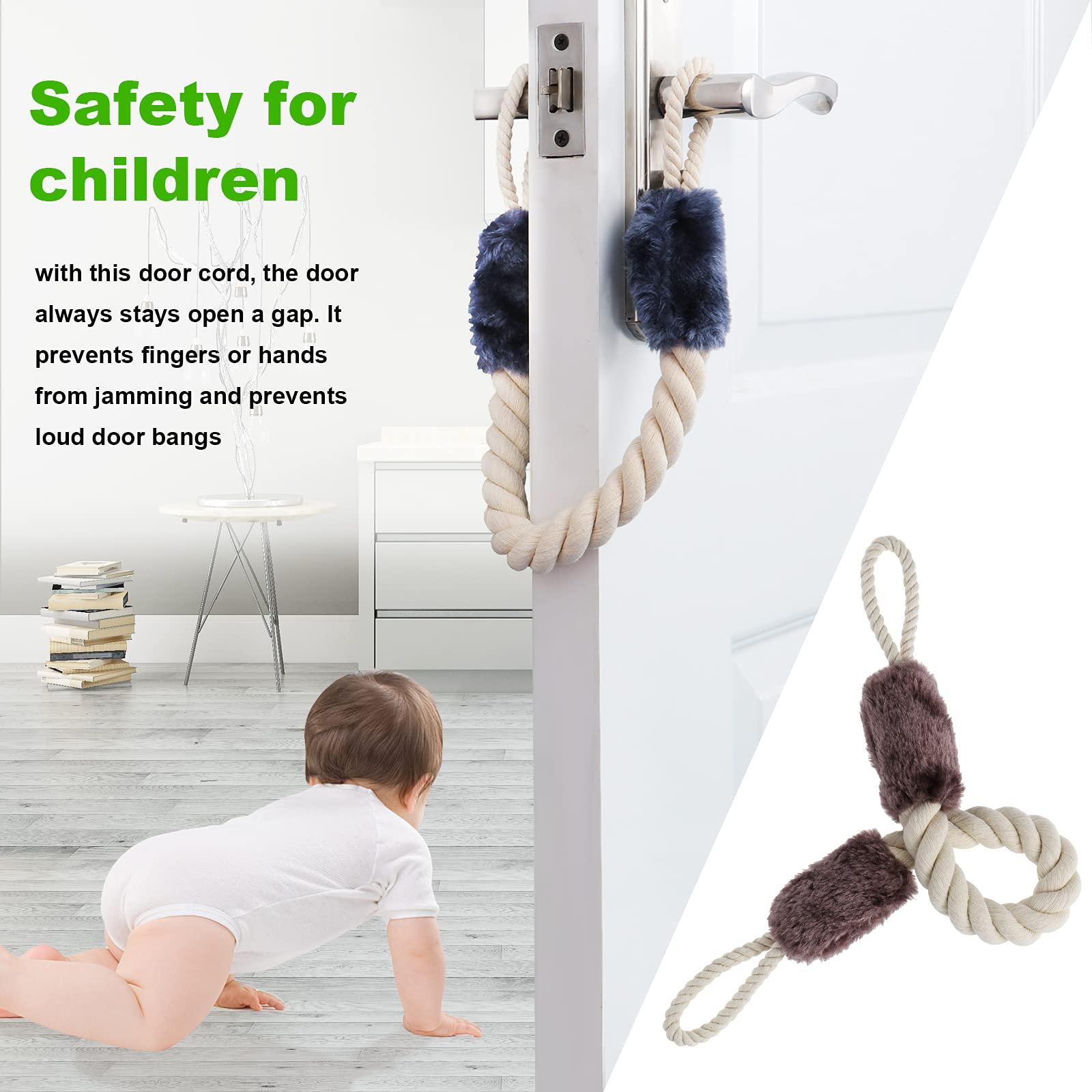 4pcs Cửa dây dừng, người giữ cửa thắt chặt cửa dây mang em bé Pinch ghim bảo vệ bảo vệ cho trẻ em Động vật động vật trẻ em