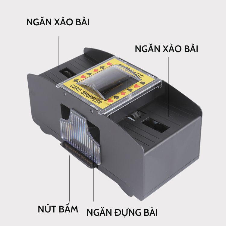 Máy Xào Và Chia Bài Tây Tự Động Chạy Bằng Pin Cực Tiện Lợi Automatic Shuffle Poker Card Đồ Chơi Tết Cực Hay