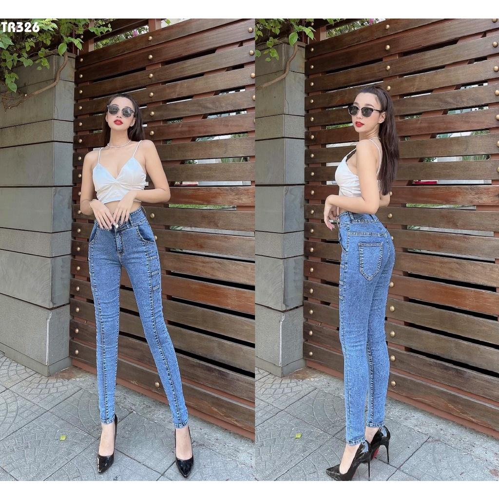 Quần Jean Nữ Lưng CAo Co Giãn Kiểu Mới Thời Trang