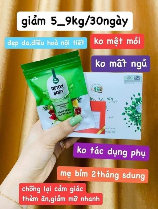 Giảm Can Vip X2 Mẫu Mới Giúp Hỗ Trợ Kiểm Soát Cân nặng  - Tặng Kèm Detox