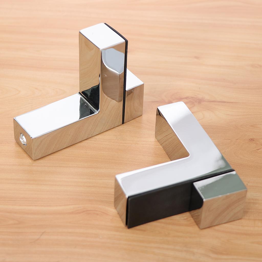 Solid Metal Adjustable Wood/Glass Shelf Bracket Wall Mount Brushed Nickel