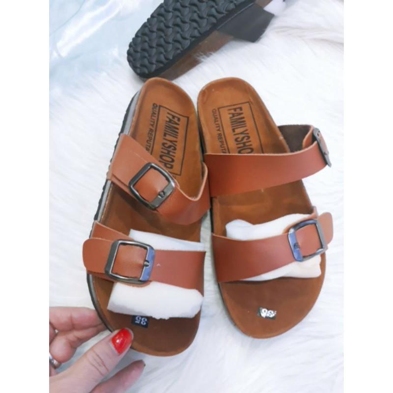 Dép nữ hai quai khóa mới