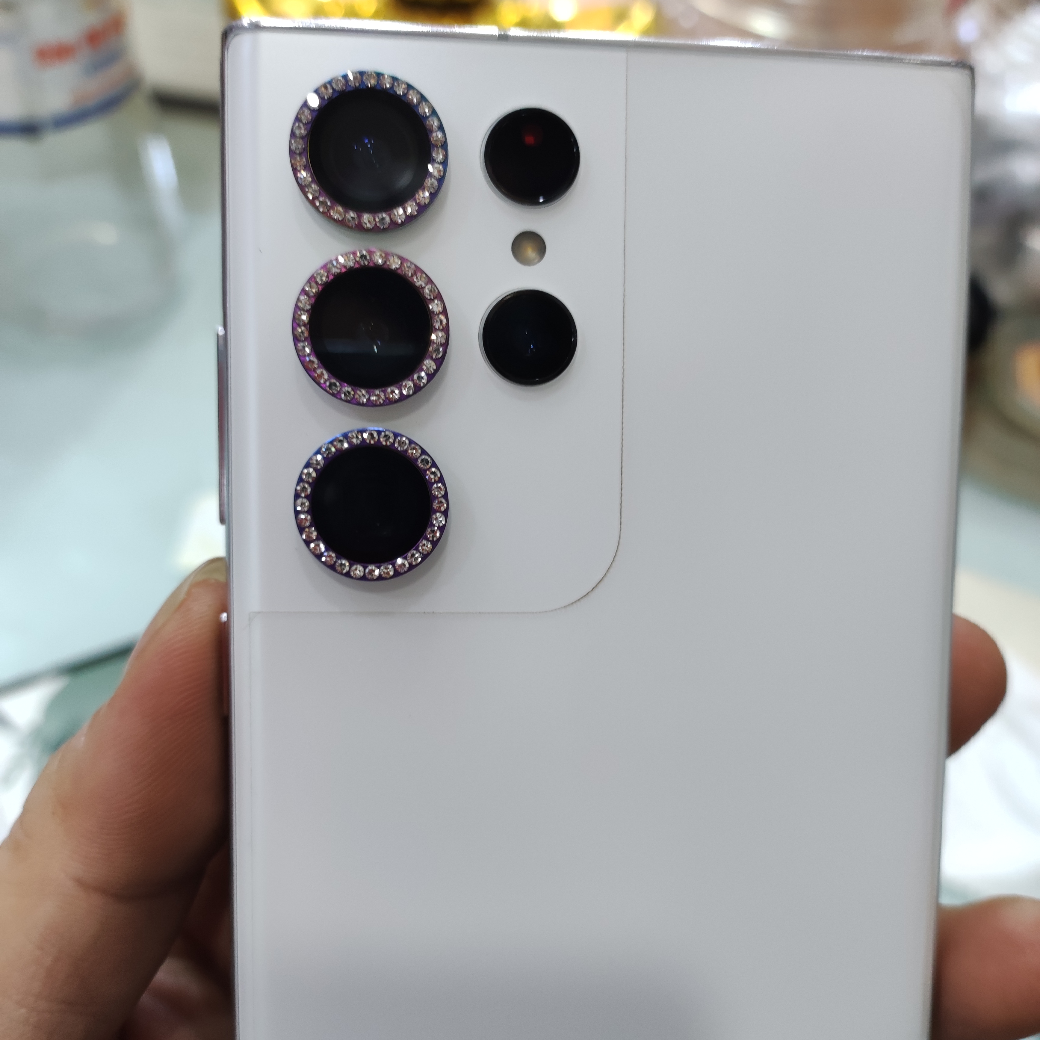 Cường lực camera đính đá dành cho Samsung Galaxy S22 Utral 5G