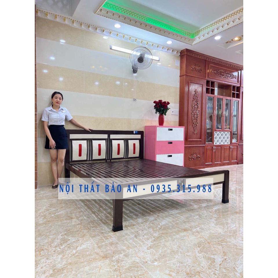 GIƯỜNG SẮT KIỂU SỌC - CAO CẤP HỘP 4X8 - NHIỀU KÍCH THƯỚC