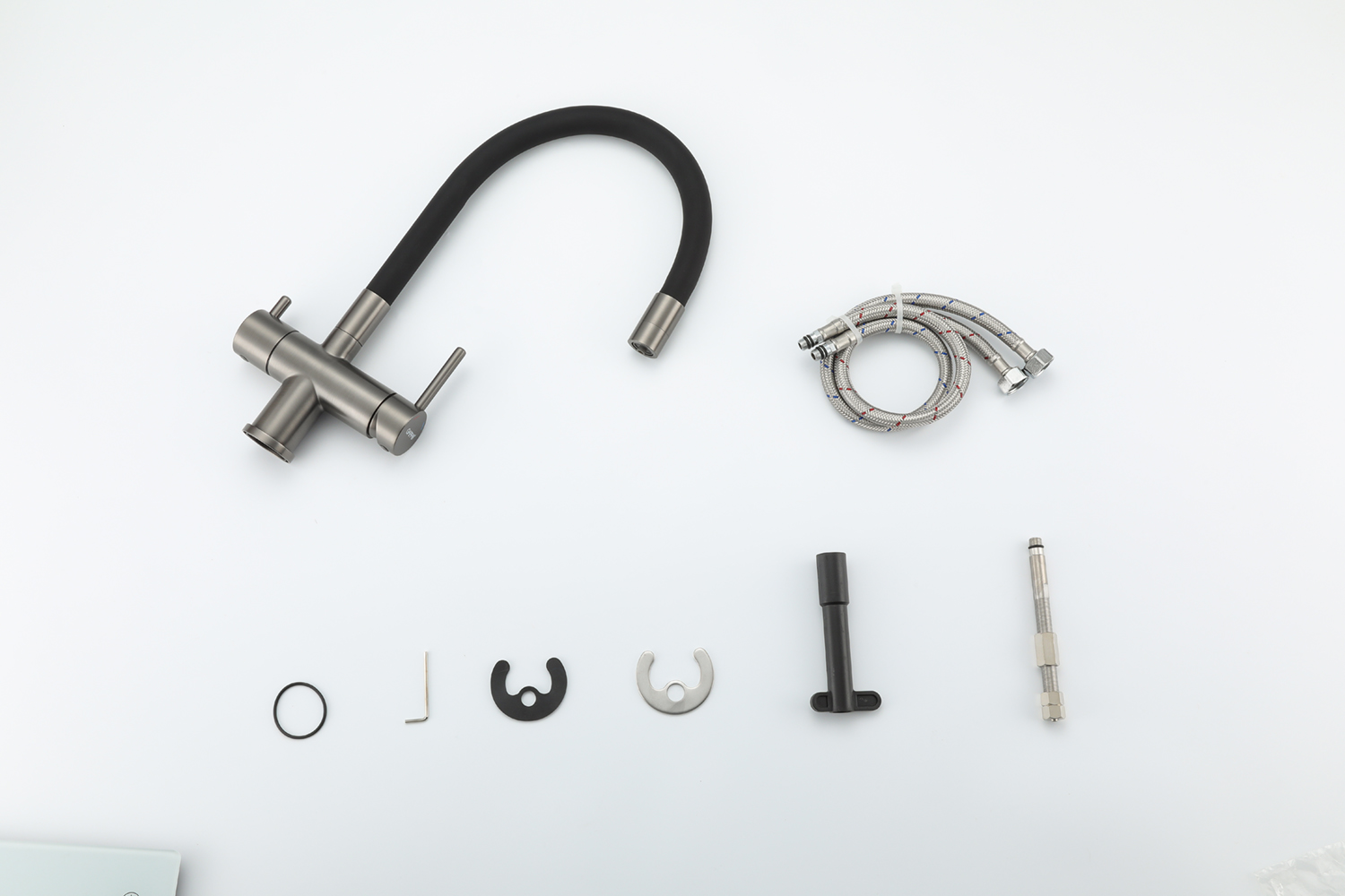 VÒI BẾP CAO CẤP 3 ĐƯỜNG NƯỚC TÍCH HỢP RO NHẬP KHẨU NGA GAPPO G4398-39 MÀU PVD CẦN MỀM UỐN - HÀNG CHÍNH HÃNG