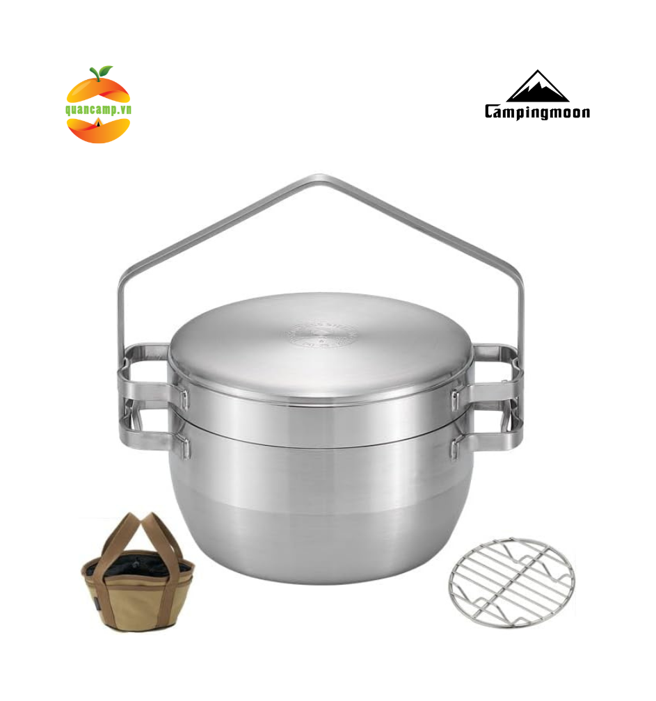 Nồi treo dã ngoại inox không rỉ Campingmoon DO-25