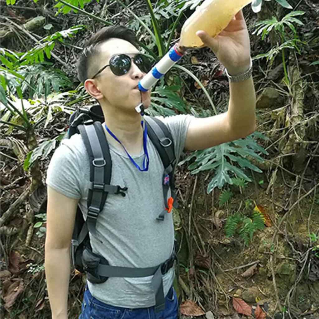 Camping Hiking Emergency Survival Water Filter Purification Straw