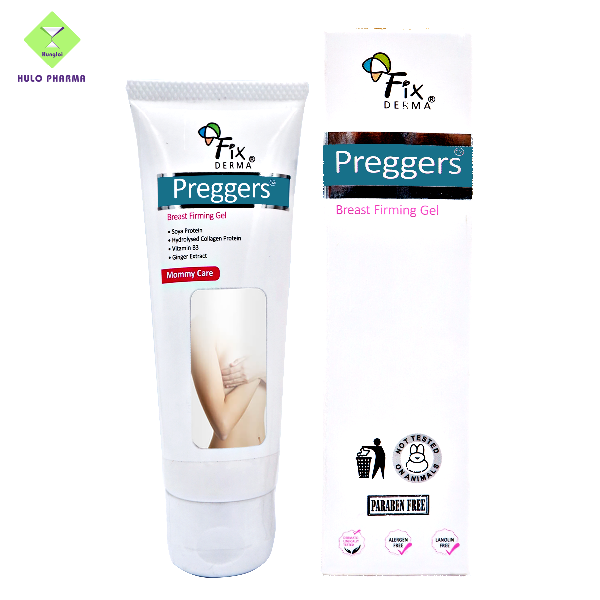 Gel dưỡng ẩm giúp ngực săn chắc Fixderma Preggers Breast Firming Gel (60g)