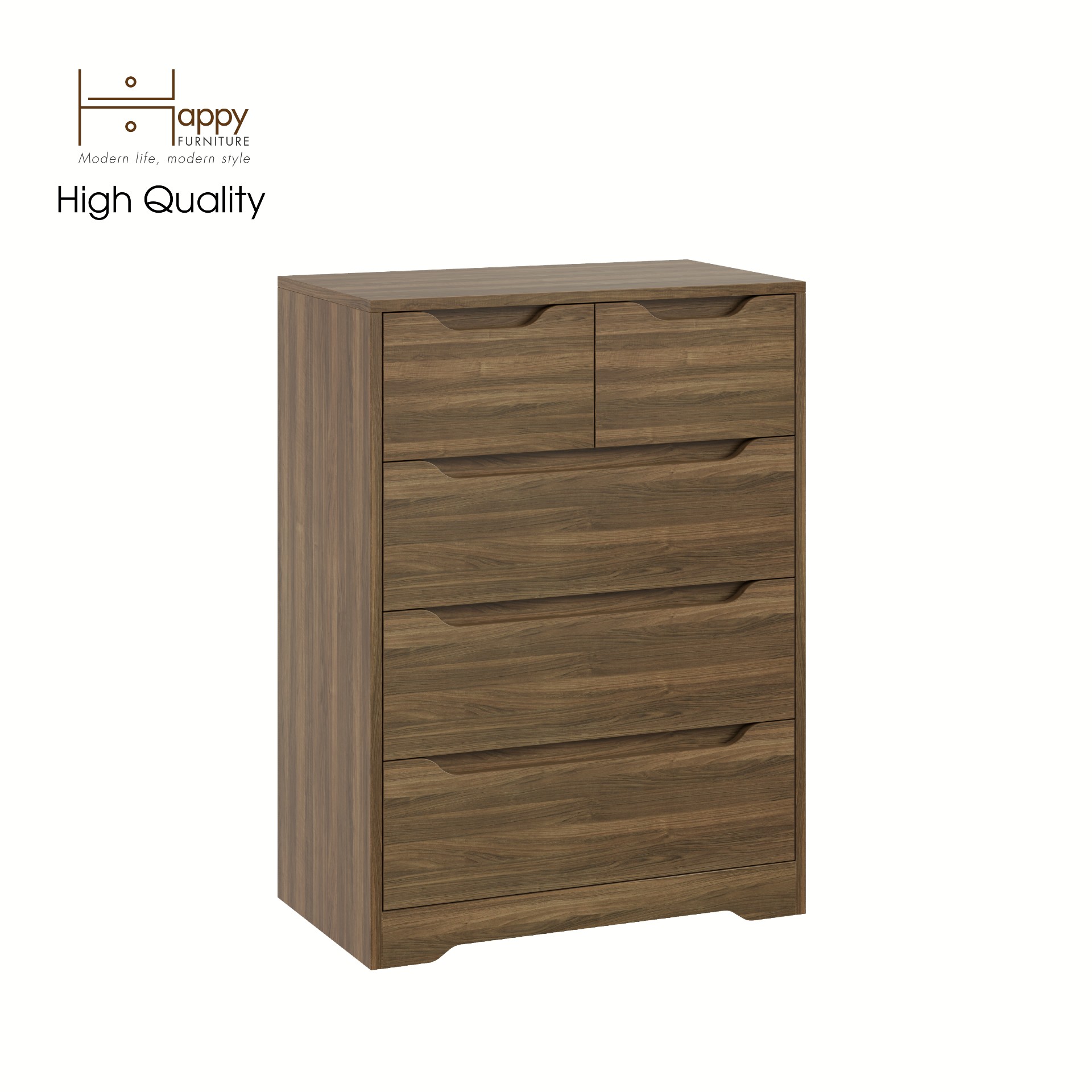 [Happy Home Furniture] ALEE, Tủ đựng đồ 5 ngăn kéo ,  70cm x 40cm x 94cm ( DxRxC), THK_042