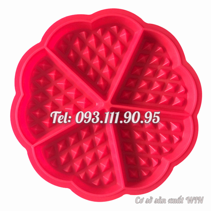 Khuôn silicon làm bánh kẹp, bánh quế loại 13 cm – Mã số 1319