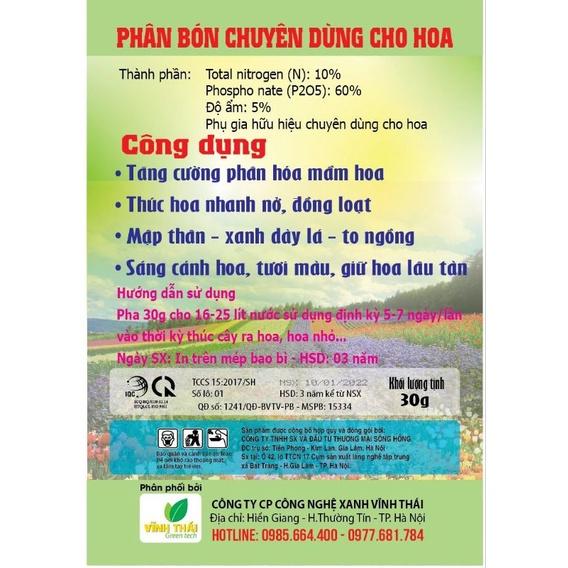 Phân Bón B1 - 30g, Chuyên Dùng Cho Hoa