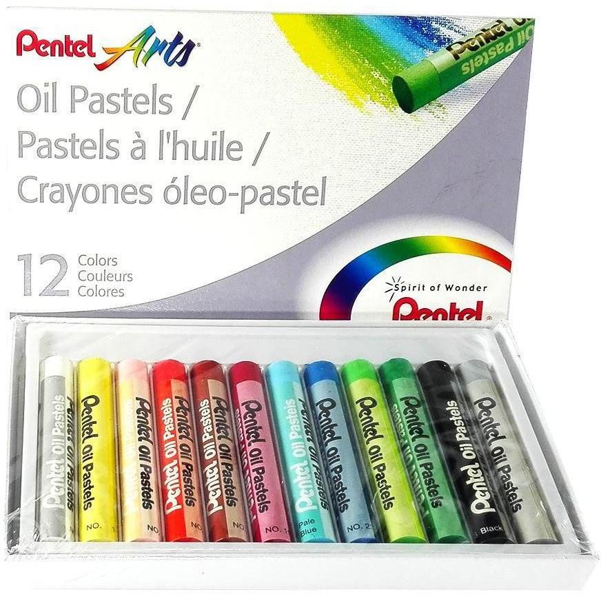 Sáp Dầu Pentel 12 Màu Oil siêu đẹp, chất lượng cao