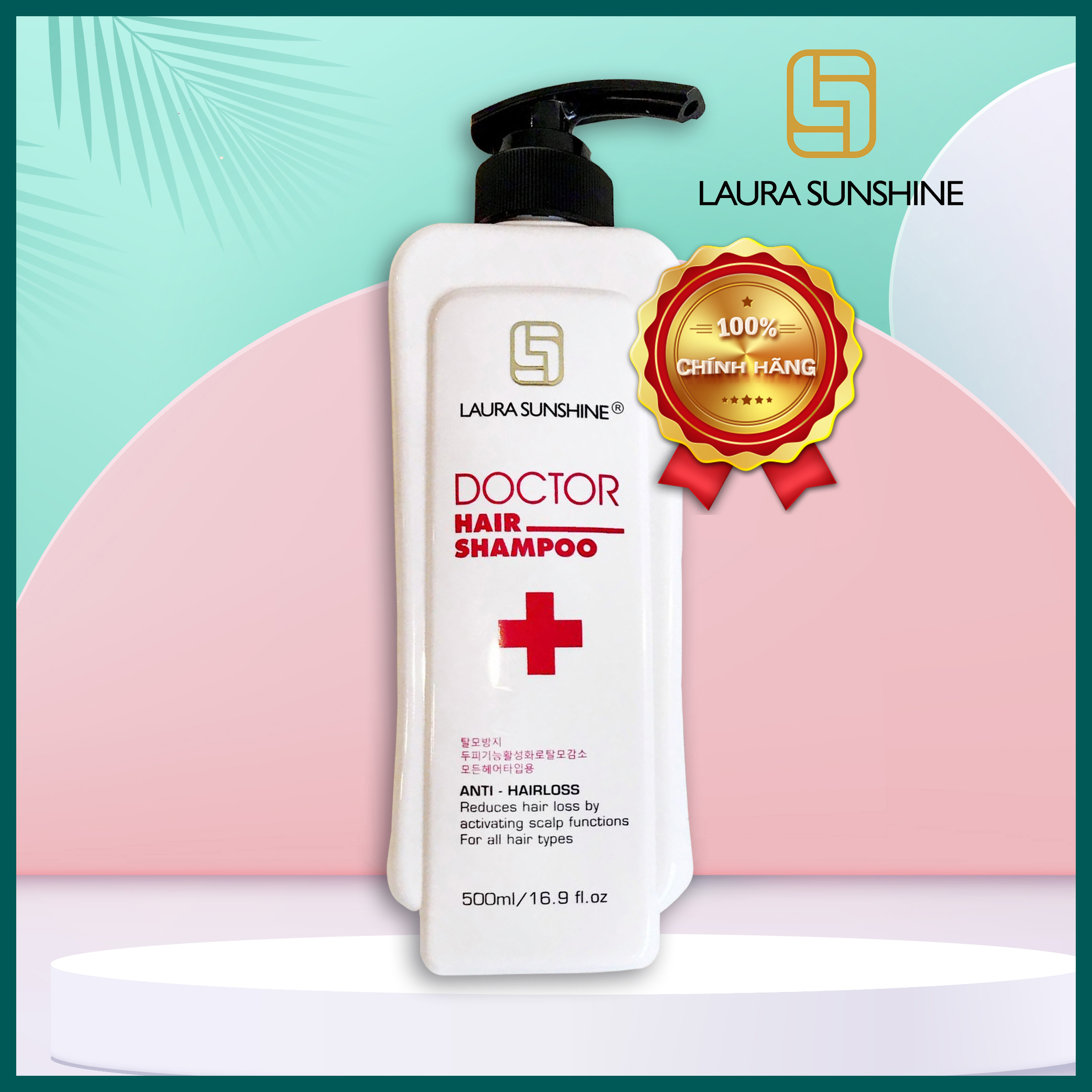 Dầu Gội Kích Thích Mọc Tóc, Giảm Rụng, Khỏe Laura Sunshine Doctor Shampoo Hàn Quốc 500ml - Nhật Kim Anh