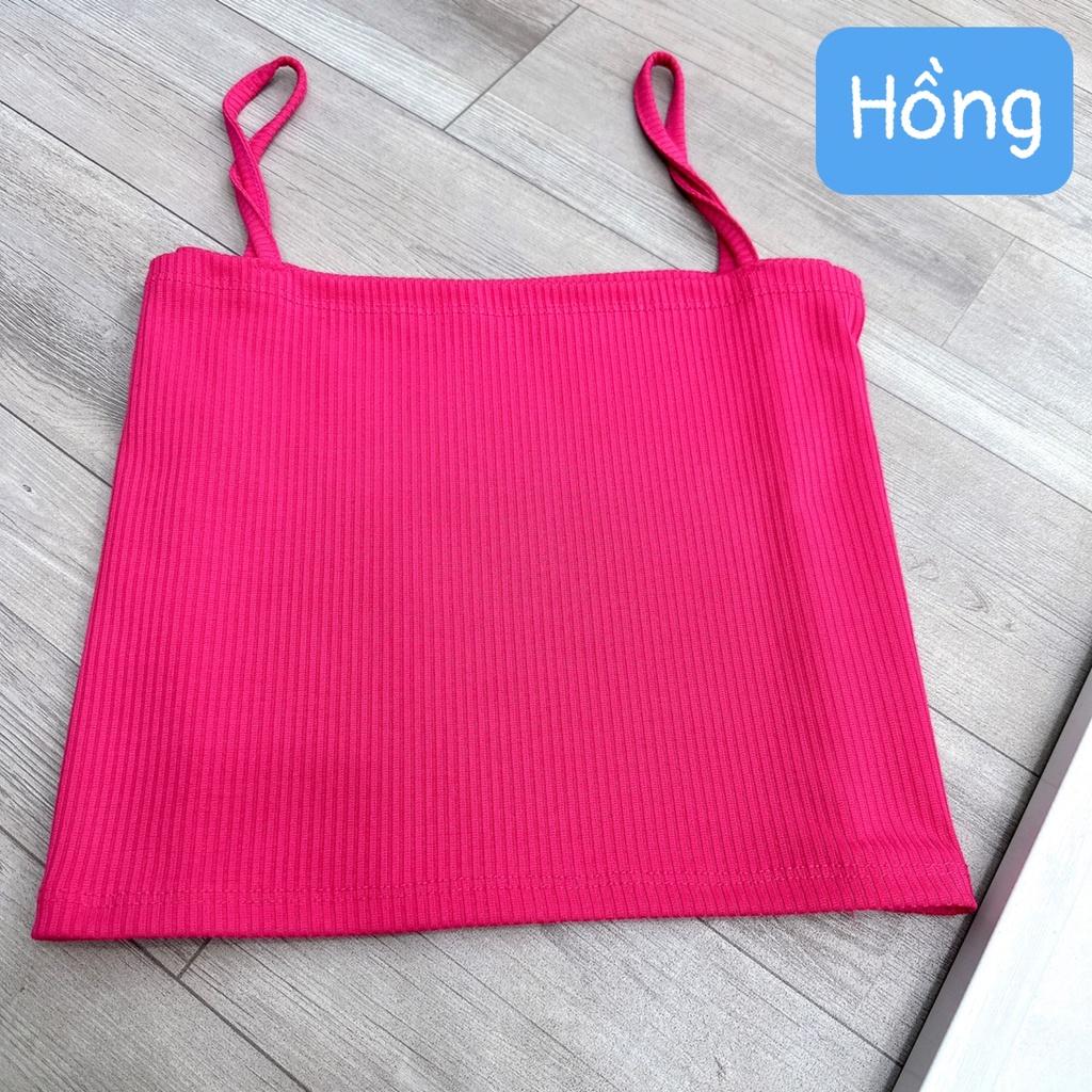 Áo hai dây nữ bản dây to BIGSIZE CÔ NHỎ dáng croptop bigsize, Áo thun hotgirl có size từ 50kg trở lên G118 - Nâu bò