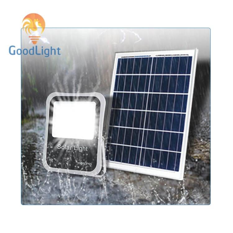 Đèn pha năng lượng mặt trời 100W NP10 chất lượng chính hãng 100% chiếu sáng ngoài trời, chiếu sáng sân vườn