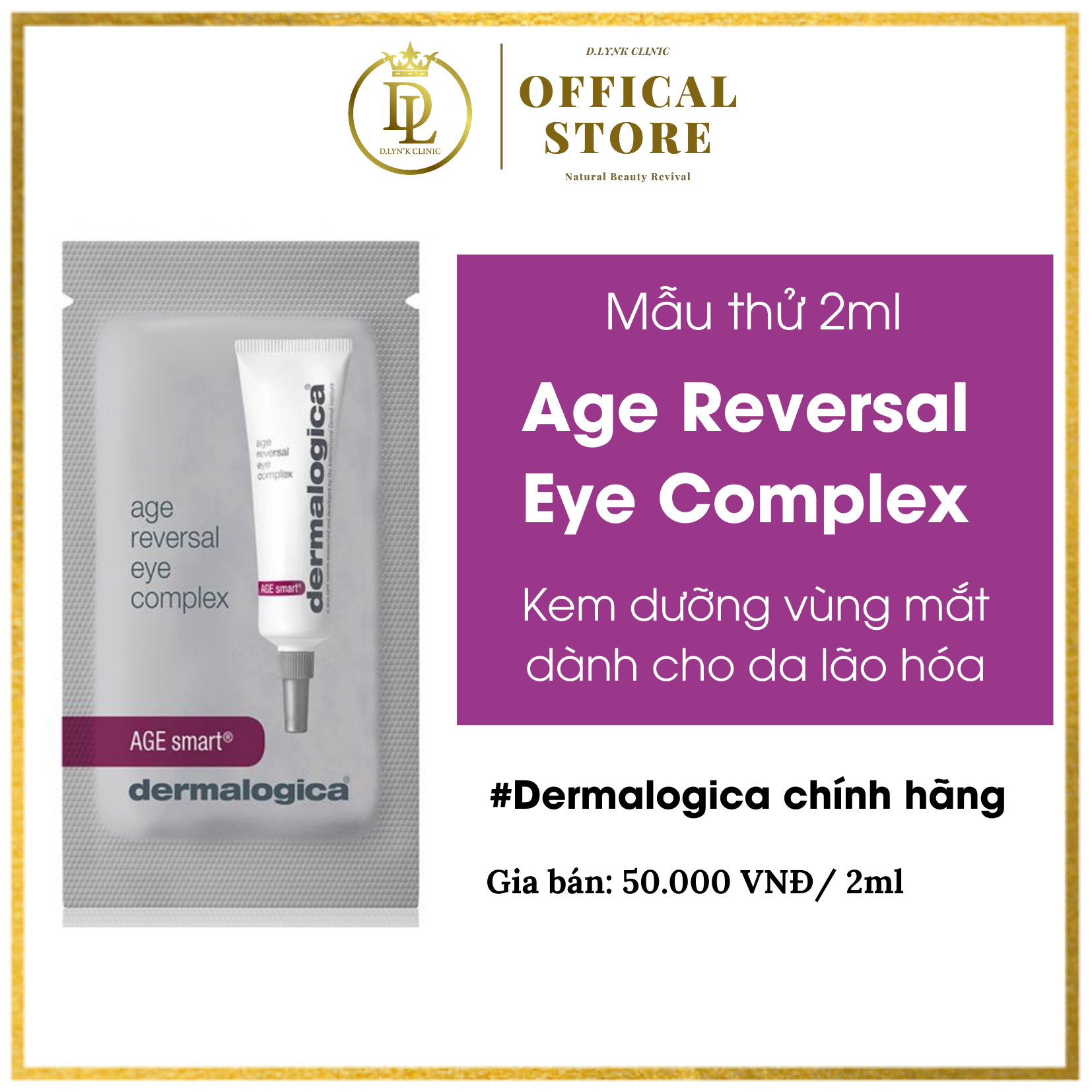 Kem dưỡng vùng mắt Dermalogica Age Reversal Eye Complex 15ml dành cho da lão hóa