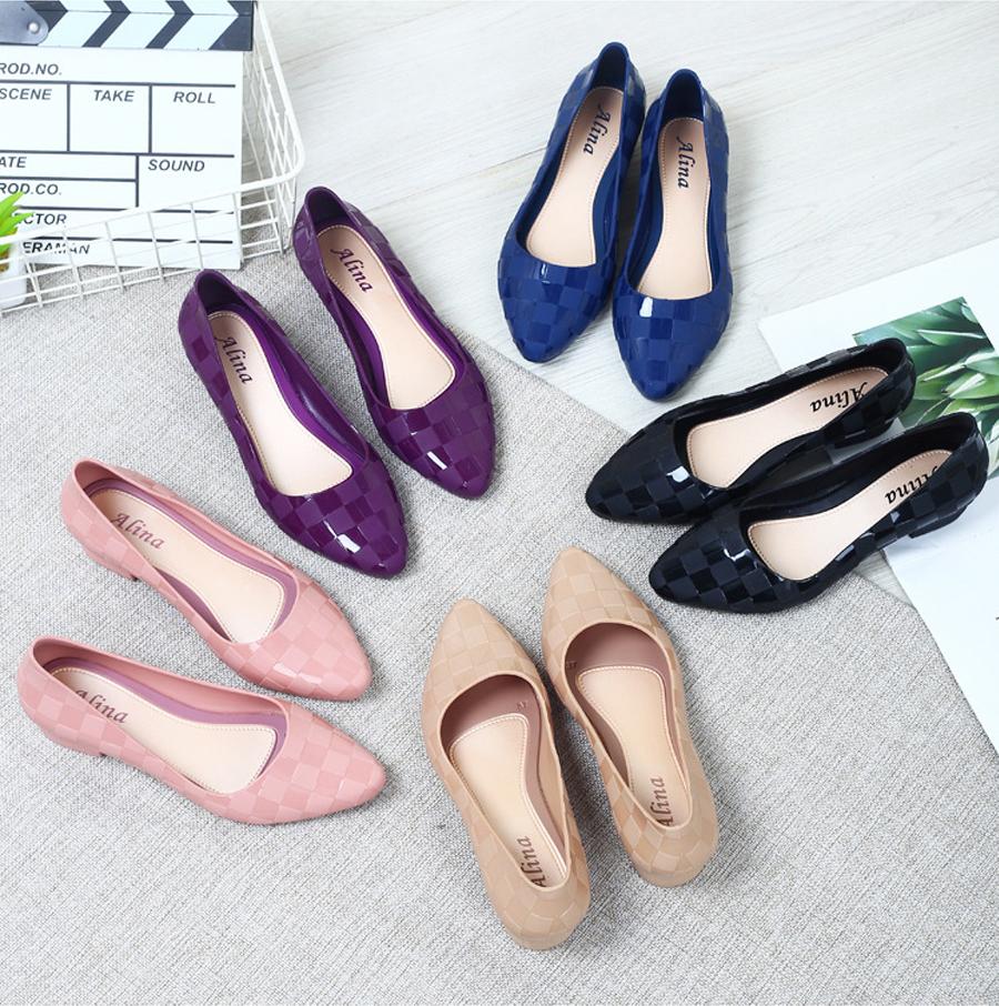Giày nhựa đi mưa nữ thời trang nhiều màu 3p dáng công sở 251