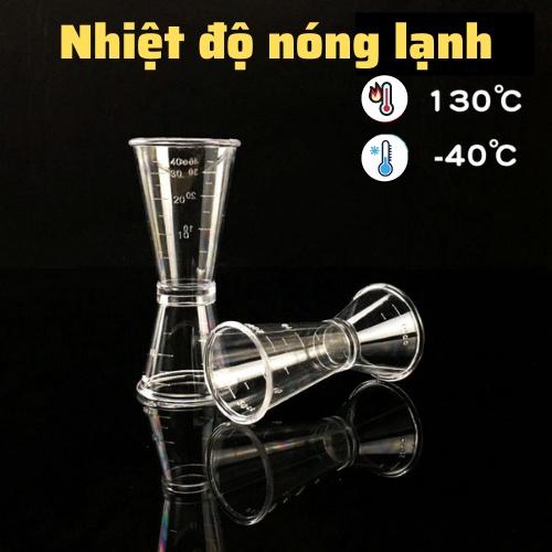 Ly đong định lượng 15cc-28cc bằng nhựa có quai cầm trong suốt cao cấp đồ dùng ly đong pha chế sữa,nước nhỏ gọn chính xác