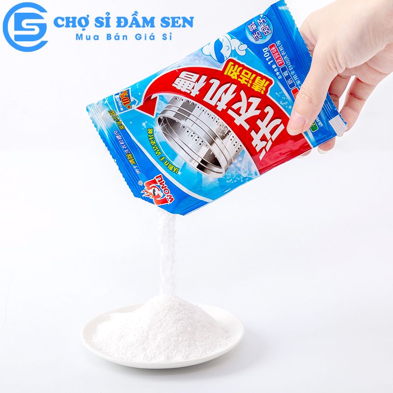 Bột Tẩy Vệ Sinh Lồng Máy Giặt Womu , Đánh Bay Mỗi Vết Bẩn Trong Lòng Giặt G375-TayLG-Bich