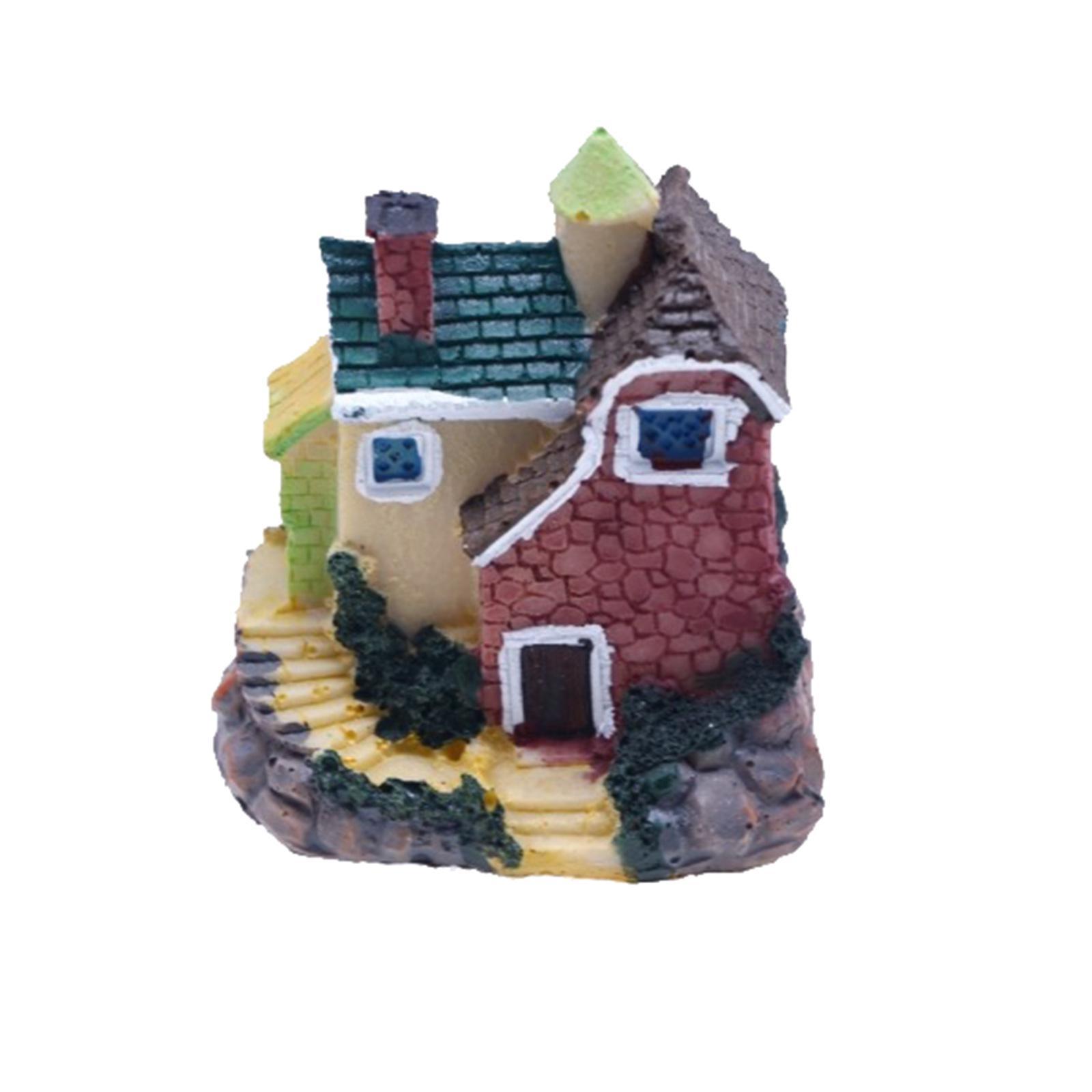 Mini Fairy Garden House Micro Landscape Miniature House DIY for Outdoor Home