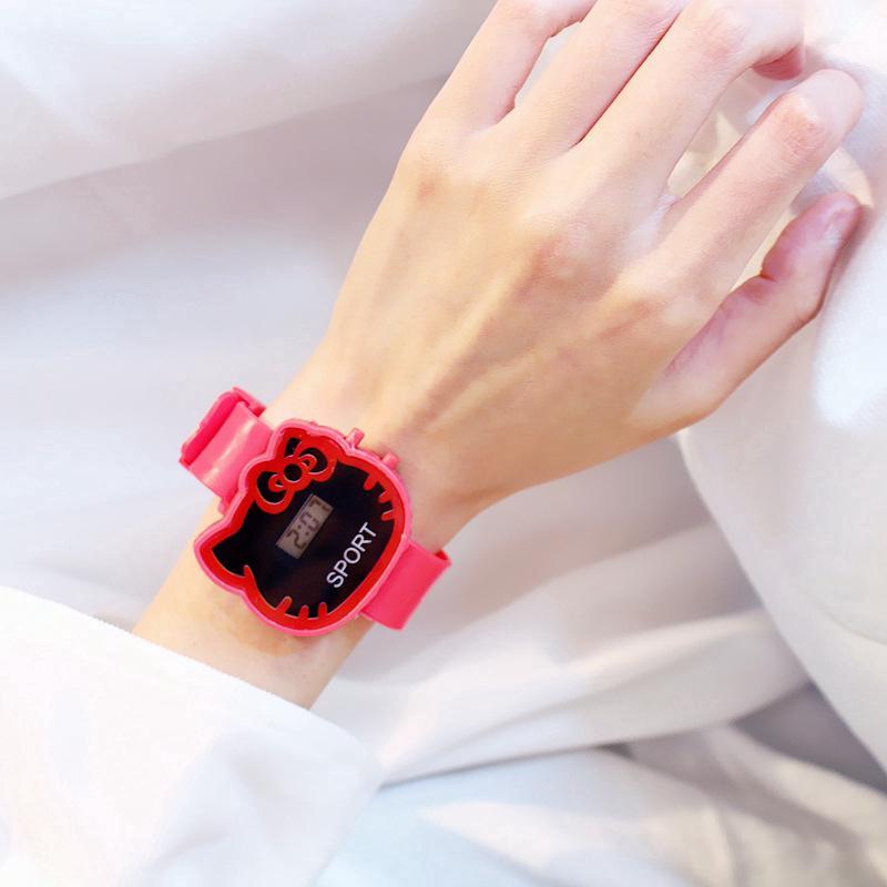 Đồng hồ đeo tay nhựa dẻo màu kẹo ngọt cho bé gái