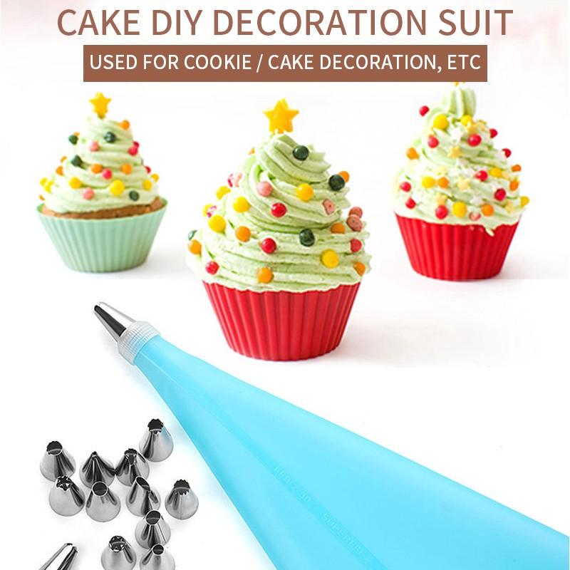 Bộ Đui Trang Trí Bánh Và Khuôn Nhấn Deco Cake Tool