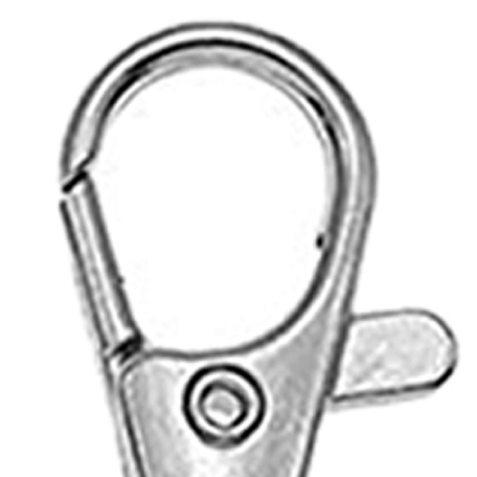 30x Rotary Lobster Clasp Set Belt Key Chain Keychain Clip Hooks with D Rings